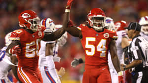 Willie Gay Celebration Kansas City Chiefs Wallpaper