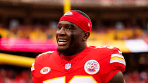 Willie Gay Kansas City Chiefs Smiling Wallpaper