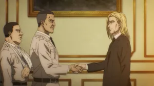 Willy Tybur Handshake Scene Wallpaper