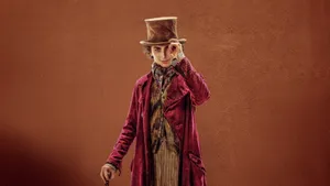 Willy Wonka Elegant Pose Wallpaper