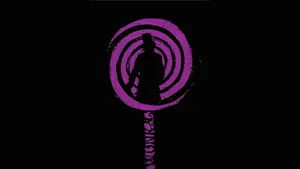 Willy Wonka Silhouette Lollipop Design Wallpaper