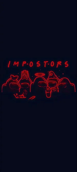 Wily Impostor Red - Gaming Action Among Us Wallpaper