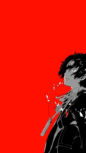 Win The Day With Persona 5 On Iphone Wallpaper