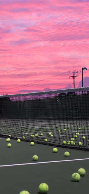 Win The Game With A Powerful Shot From Your Racket Wallpaper