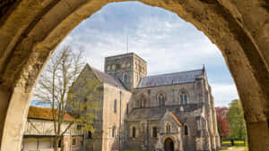 Winchester Cathedral Arch View Wallpaper