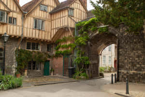 Winchester Historic Architectureand Street Wallpaper