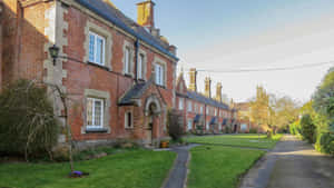 Winchester Traditional Brick Houses Row Wallpaper