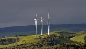 Wind Turbineson Rolling Hills Palmerston North Wallpaper