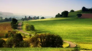 Winding Country Road 4k Ultra Hd Landscape Wallpaper