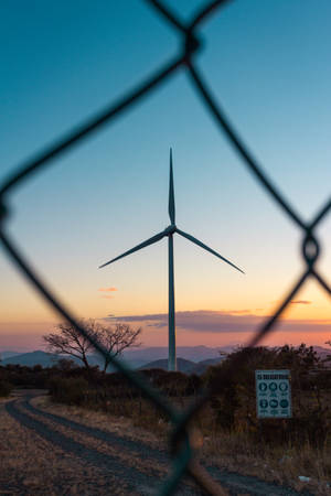 Windmill And Sky In Honduras Wallpaper