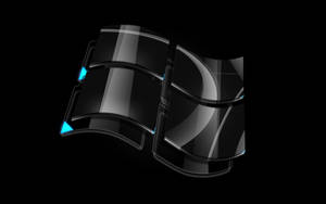 Windows 10 Hd Black Logo Wallpaper