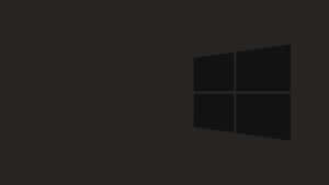 Windows 10 Logo On A Black Background Wallpaper