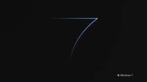 Windows 7 Logo On A Black Background Wallpaper