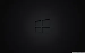 Windows Black Minimalist Wallpaper