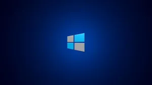 Windows Logo Blue Background Wallpaper