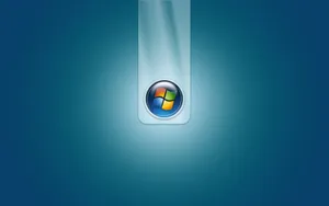 Windows Logoon Blue Background Wallpaper