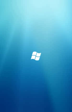 Windows Logoon Blue Background Wallpaper