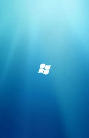 Windows Logoon Blue Background Wallpaper