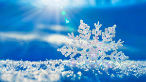 Windows Winter Snowflake Wallpaper