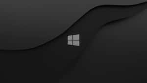 Windows10 Dark Abstract Wave Wallpaper