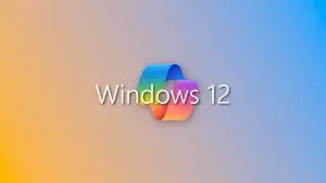 Windows12 Logo Gradient Background Wallpaper