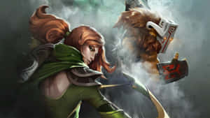 Windranger, Agile Archer Of The Enchanted Forest Wallpaper