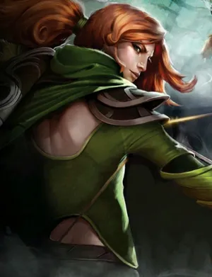 Windranger In Action: Master Of The Wind Wallpaper