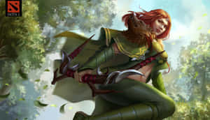 Windranger Strikes With Precision And Skill Wallpaper