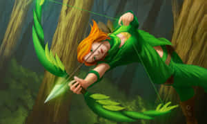 Windranger - The Dynamic Archer From Dota 2 Wallpaper