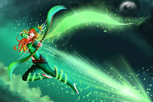 Windranger, The Skilled Archer, In Action Wallpaper