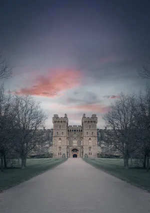 Windsor Castle In Winter Wallpaper