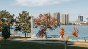 Windsor Waterfront Autumn View Wallpaper