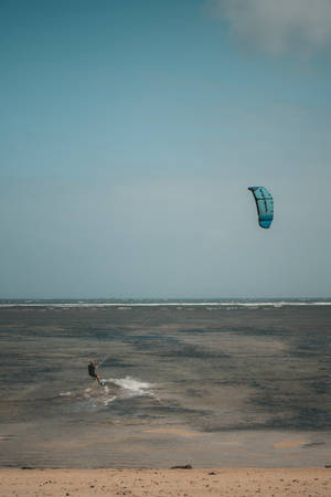 Windsurfing Blue Ocean Wallpaper