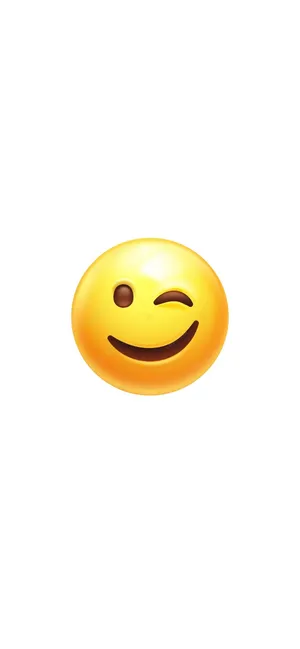 Winking Face Emoji Smile Wallpaper