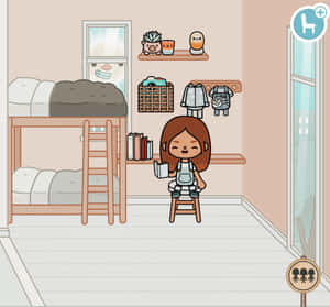 Winona Aesthetic Toca Life Bedroom Wallpaper