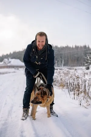 Winter Adventure With Snowshoes Wallpaper