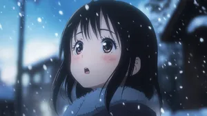 Winter Anime Scene Wallpaper