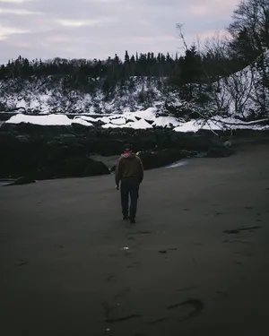 Winter_ Beach_ Walk_ Saint_ John Wallpaper