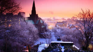 Winter Cityscape 1920 X 1080 Wallpaper Wallpaper