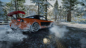 Winter Drift R X7 Dynamic Action Wallpaper