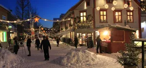 Winter Eveningin Lillehammer Wallpaper