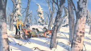 Winter Forest Adventure Wallpaper