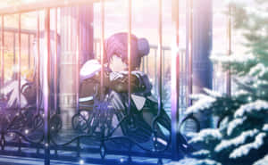 Winter_ Melancholy_ Anime_ Scene Wallpaper