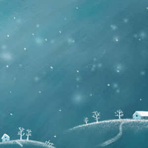 Winter Night Snowfalli Pad Lock Screen Wallpaper