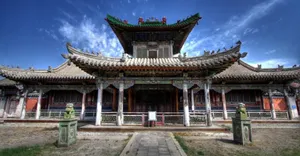 Winter Palace Of The Bogd Khan Blue Sky Wallpaper