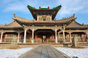 Winter Palace Of The Bogd Khan Majestic Wallpaper