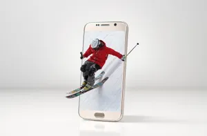 Winter Phone Skiing Out Wallpaper
