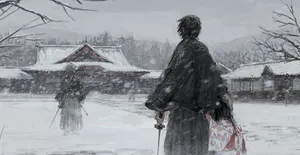 Winter_ Samurai_ Showdown Wallpaper