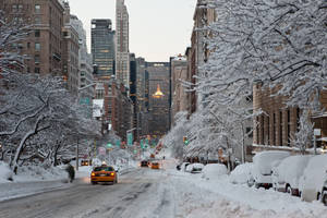 Winter Scenery Nyc Aesthetic Wallpaper