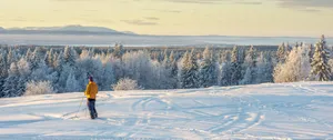 Winter Skiingin Ostersund Sweden Wallpaper